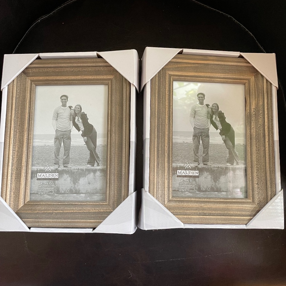 Malden 4"x6" "natural" wood frame (new)